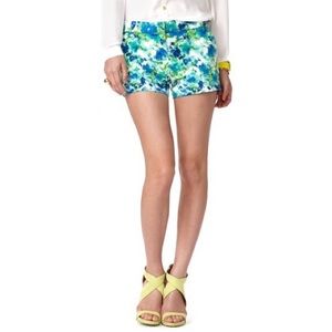 Forever 21 essential floral watercolor shorts